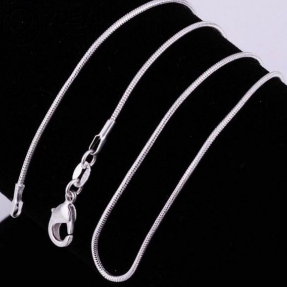 Jewelry - SNAKE CHAIN 925 STERLING SILVER NECKLACE, NICE NECKLACE, CUTE NECKLACE